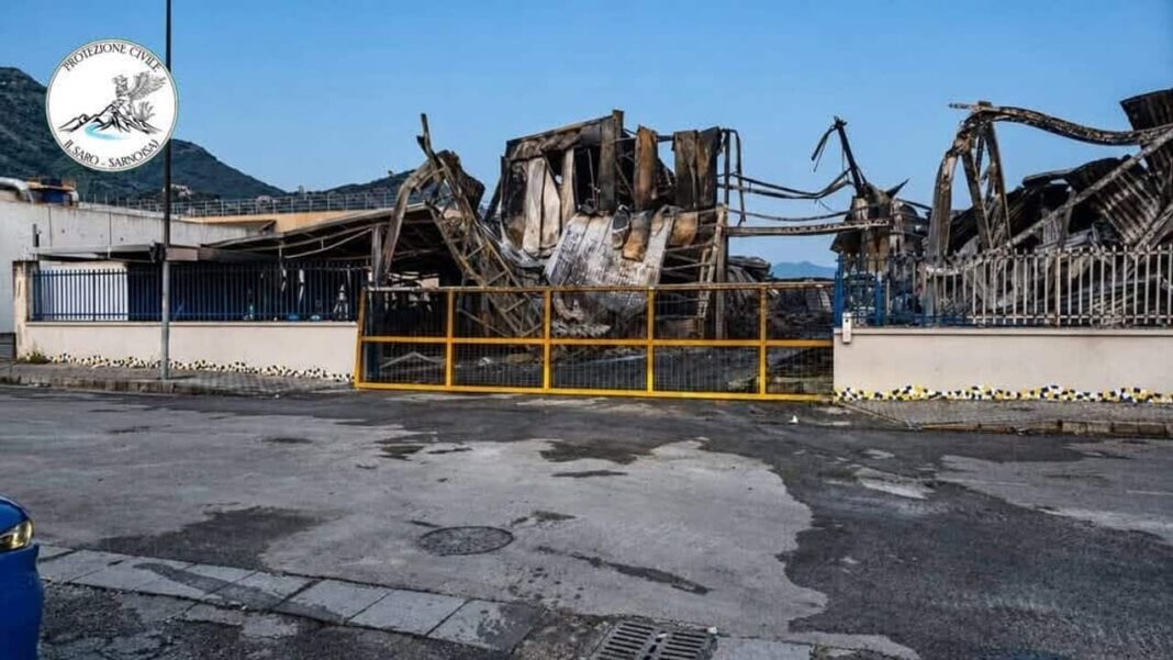 diossina Termoplast Sarno Incendio Termoplast a Sarno, primi dati Arpac: livelli di diossina sotto la soglia di riferimento. Indagini sul furgone.